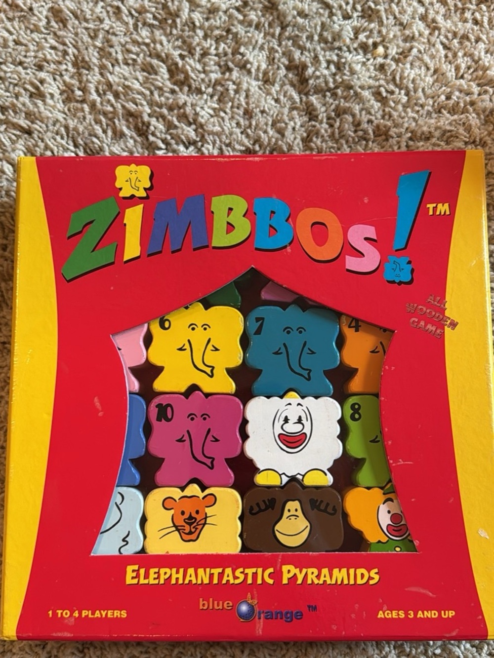 Zimbbos Elephantastic Pyramids Kids Stacking Game - Vintage